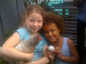 Kids and Chickens